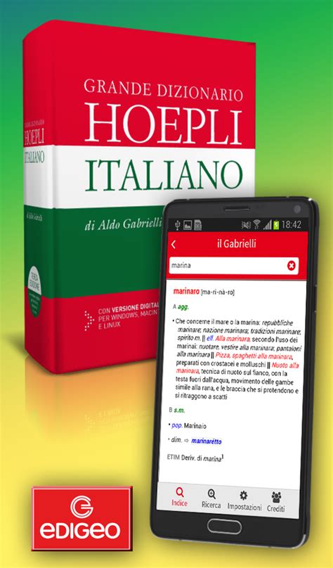 dizionario italiano hoepli|More.